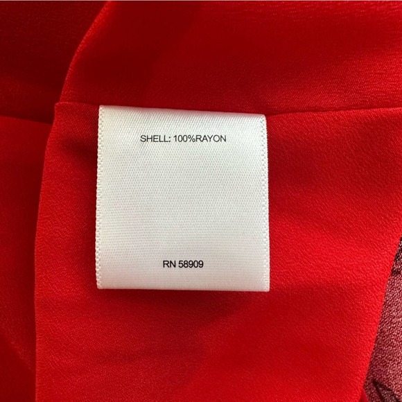 A Loves A Red Long Sleeve Poinsettia A-line Dress. Size 2. EUC. - Picture 9 of 10